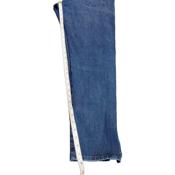 Anthropologie AG Stevie High-Rise Ankle Slit Crop Jeans Dark Wash Womens Size 30 - Picture 9 of 11